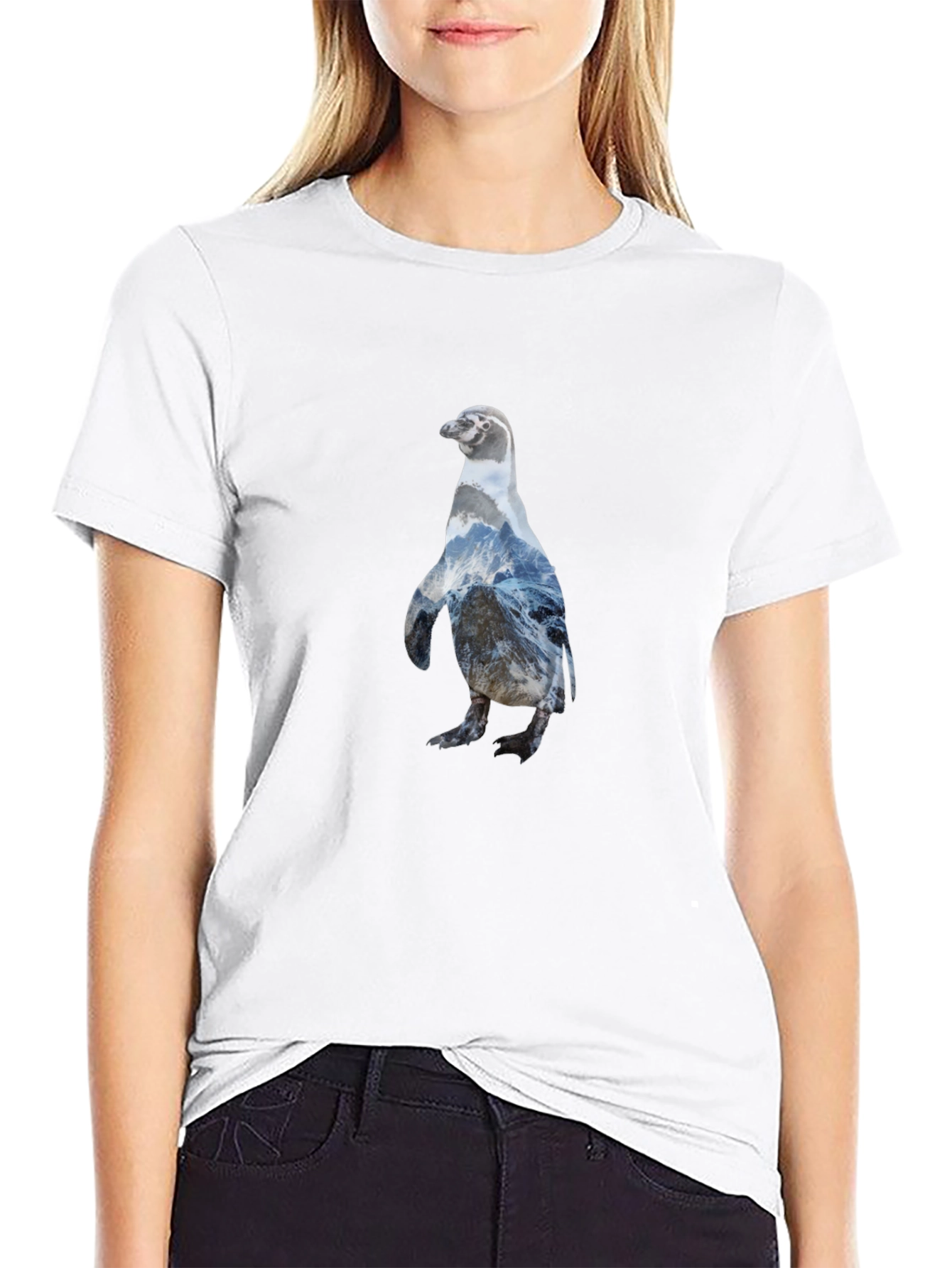 Penguin Graphic Black T-Shirt