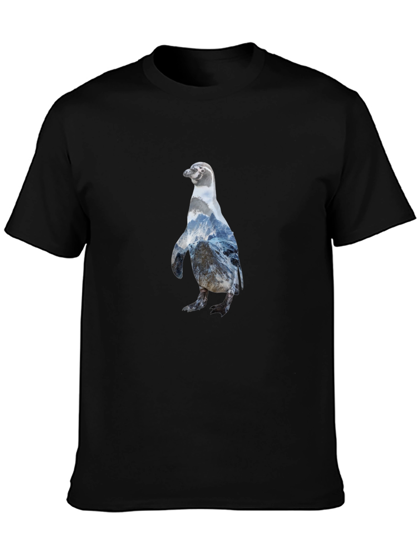 Penguin Graphic Black T-Shirt