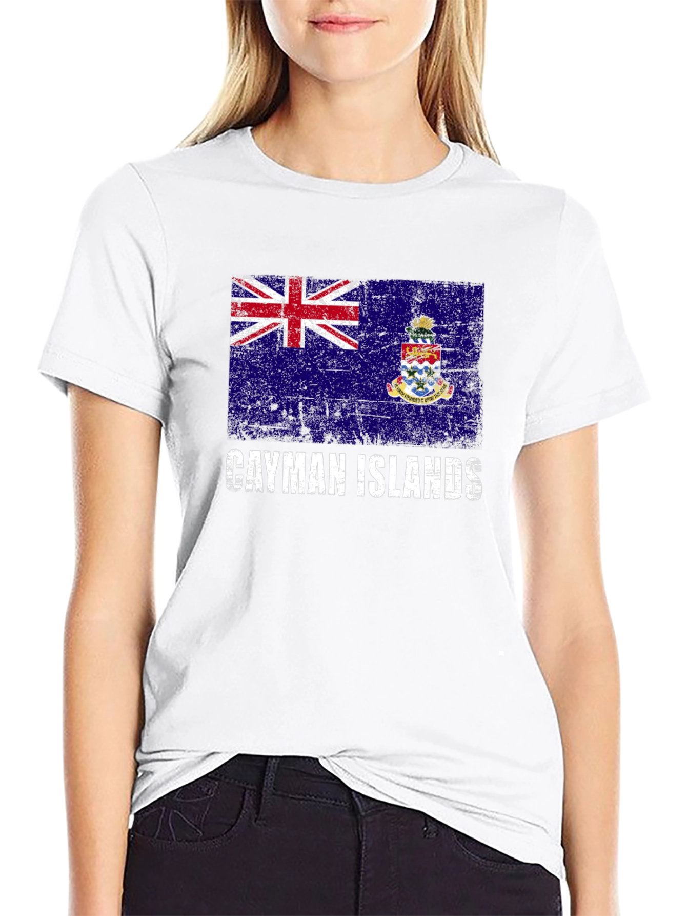 Cayman Islands Flag Graphic T-Shirt