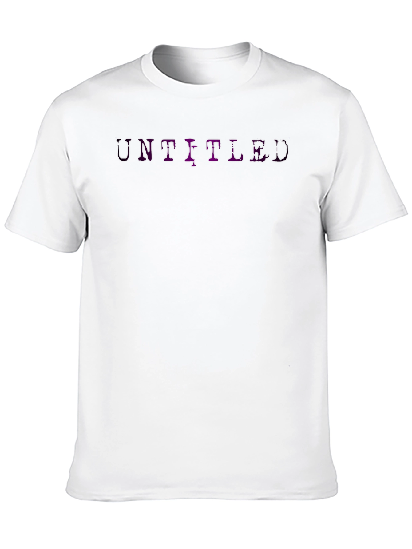 Untitled Graphic Tee - Black Casual T-Shirt
