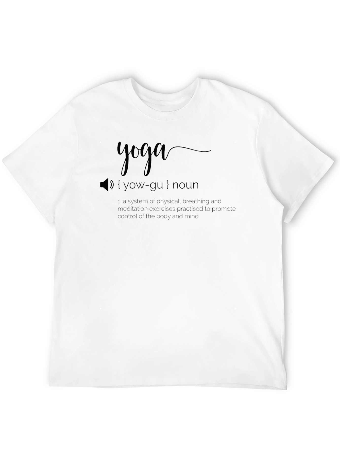 Yoga Definition T-Shirt - Unisex Black Tee