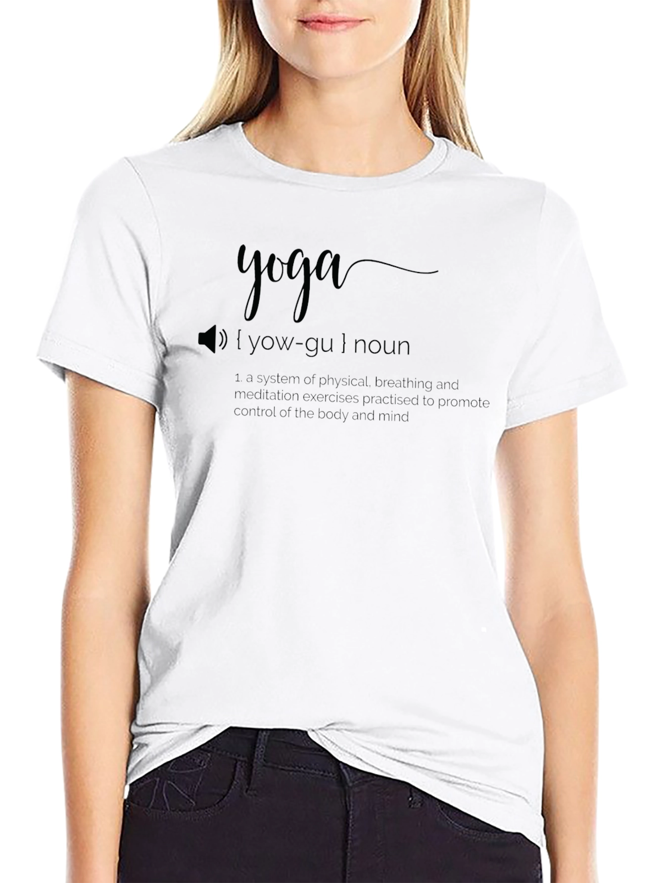 Yoga Definition T-Shirt - Unisex Black Tee