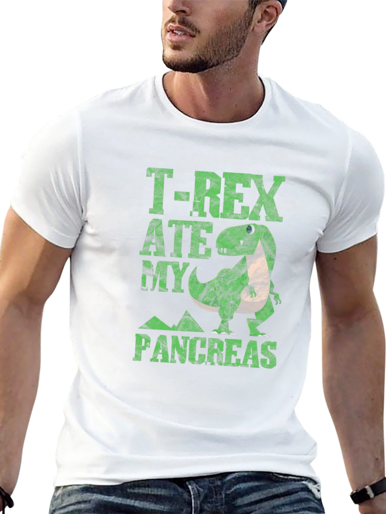 T-Rex Ate My Pancreas Graphic Tee