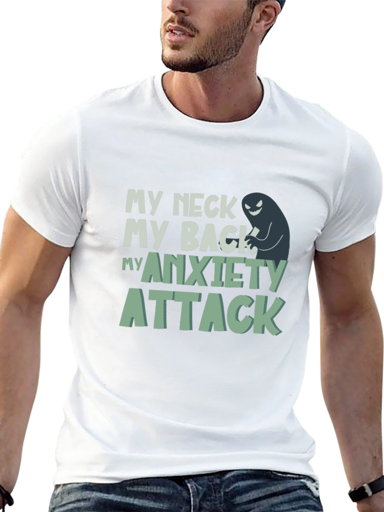 My Neck My Back My Anxiety Attack Graphic Tee