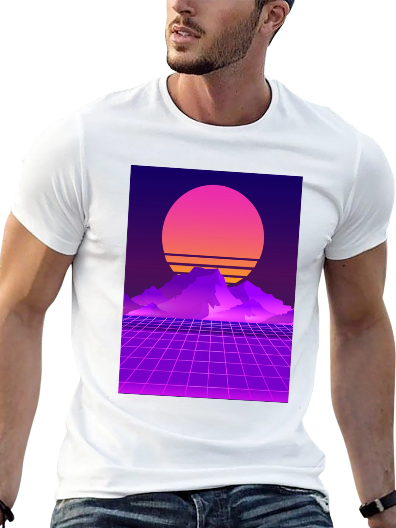 Retro Sunset Graphic T-Shirt