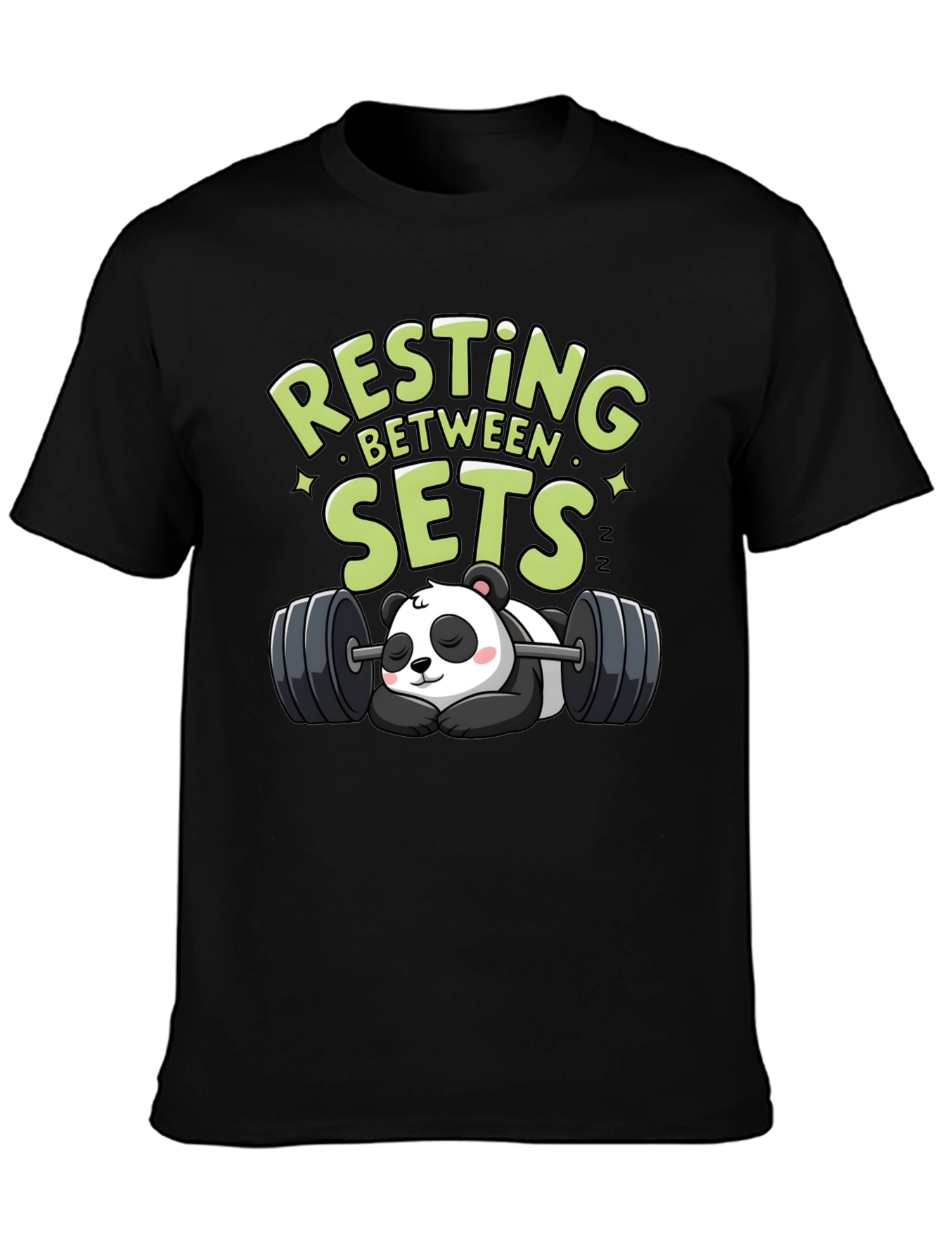 Resting Between Sets Panda Graphic Tee