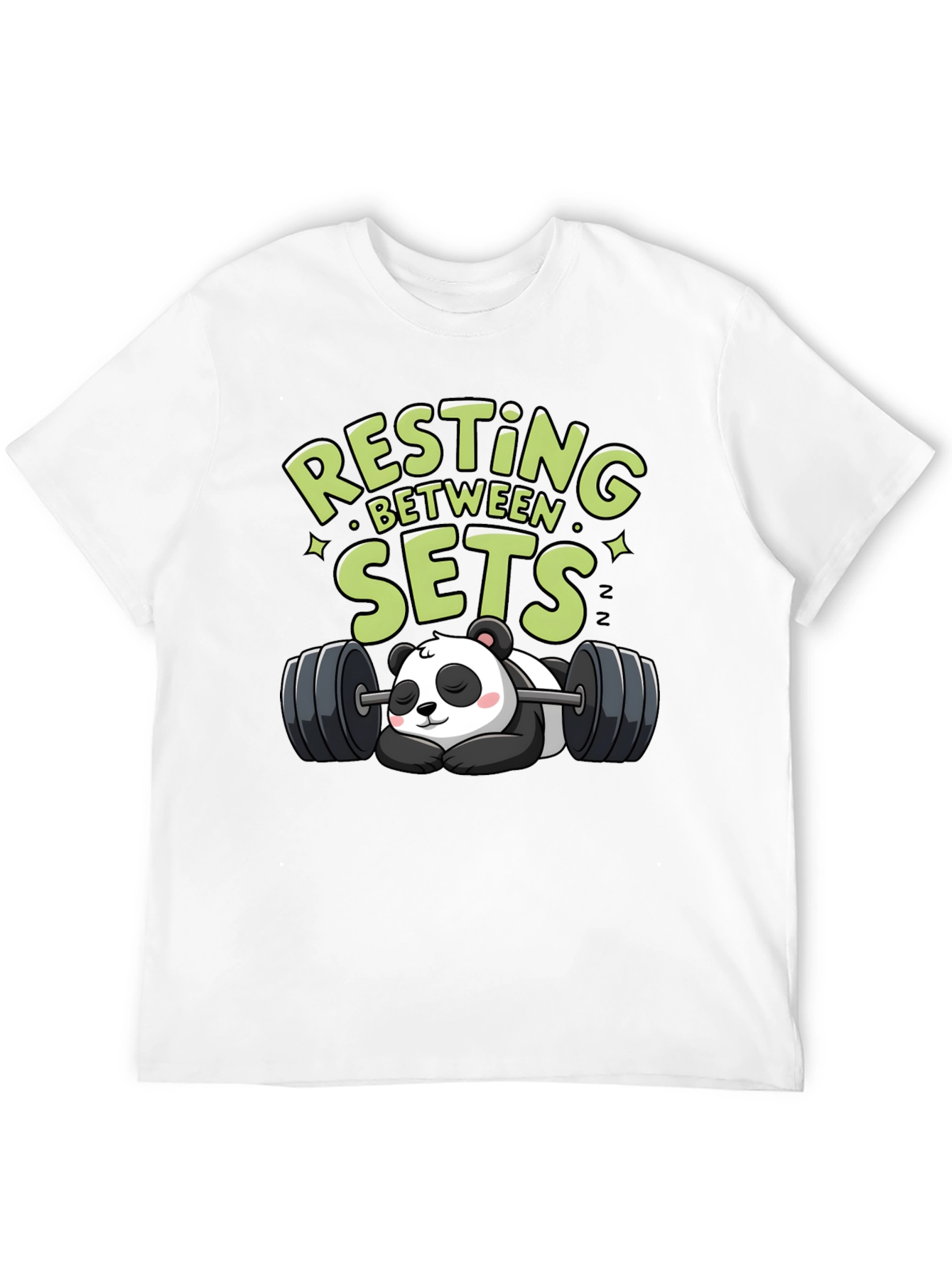 Resting Between Sets Panda Graphic Tee
