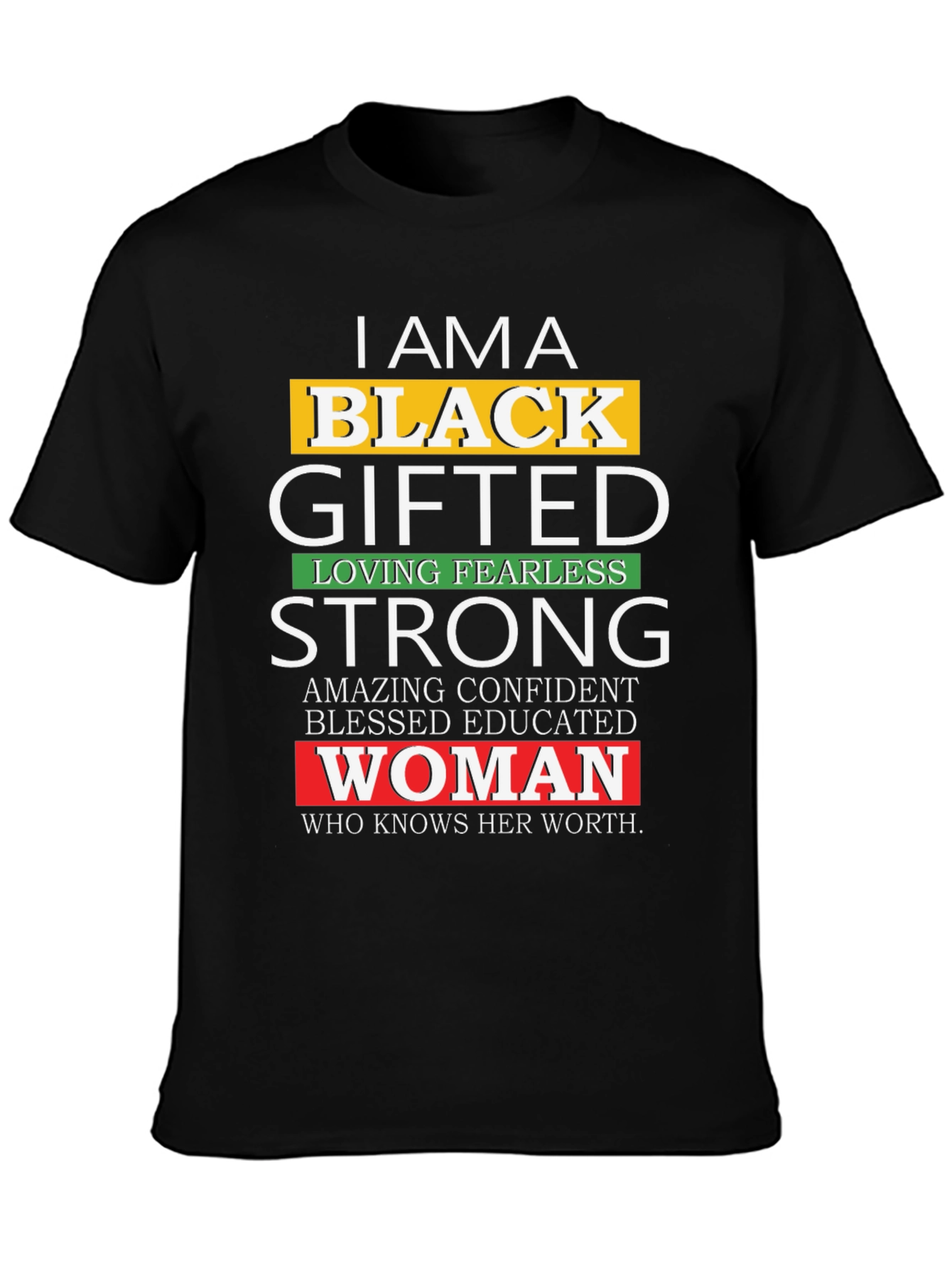 I Am A Black Gifted Woman T-Shirt