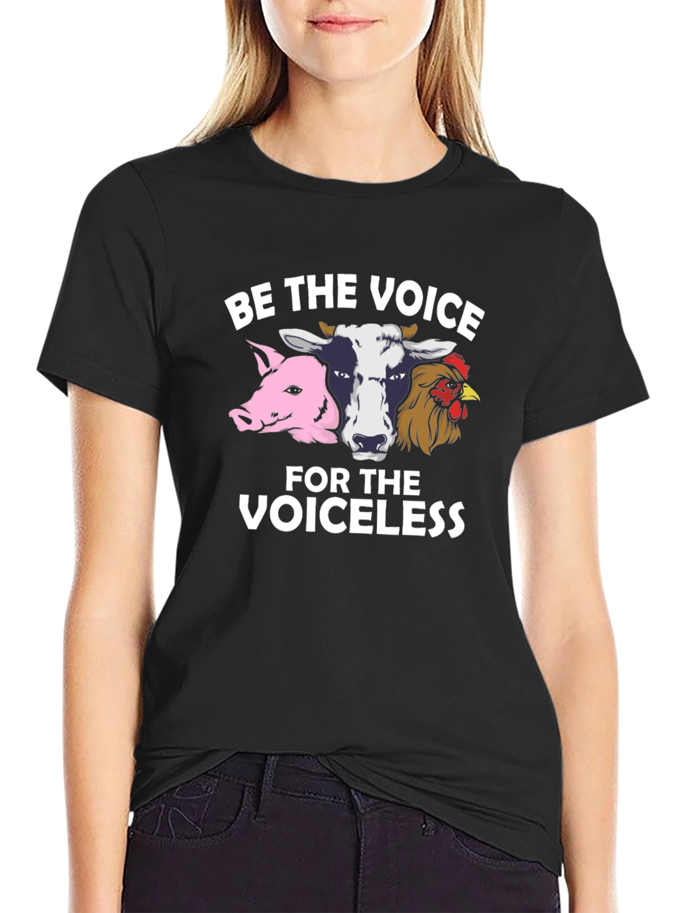 Be the Voice T-Shirt - Animal Rights Vegan Tee
