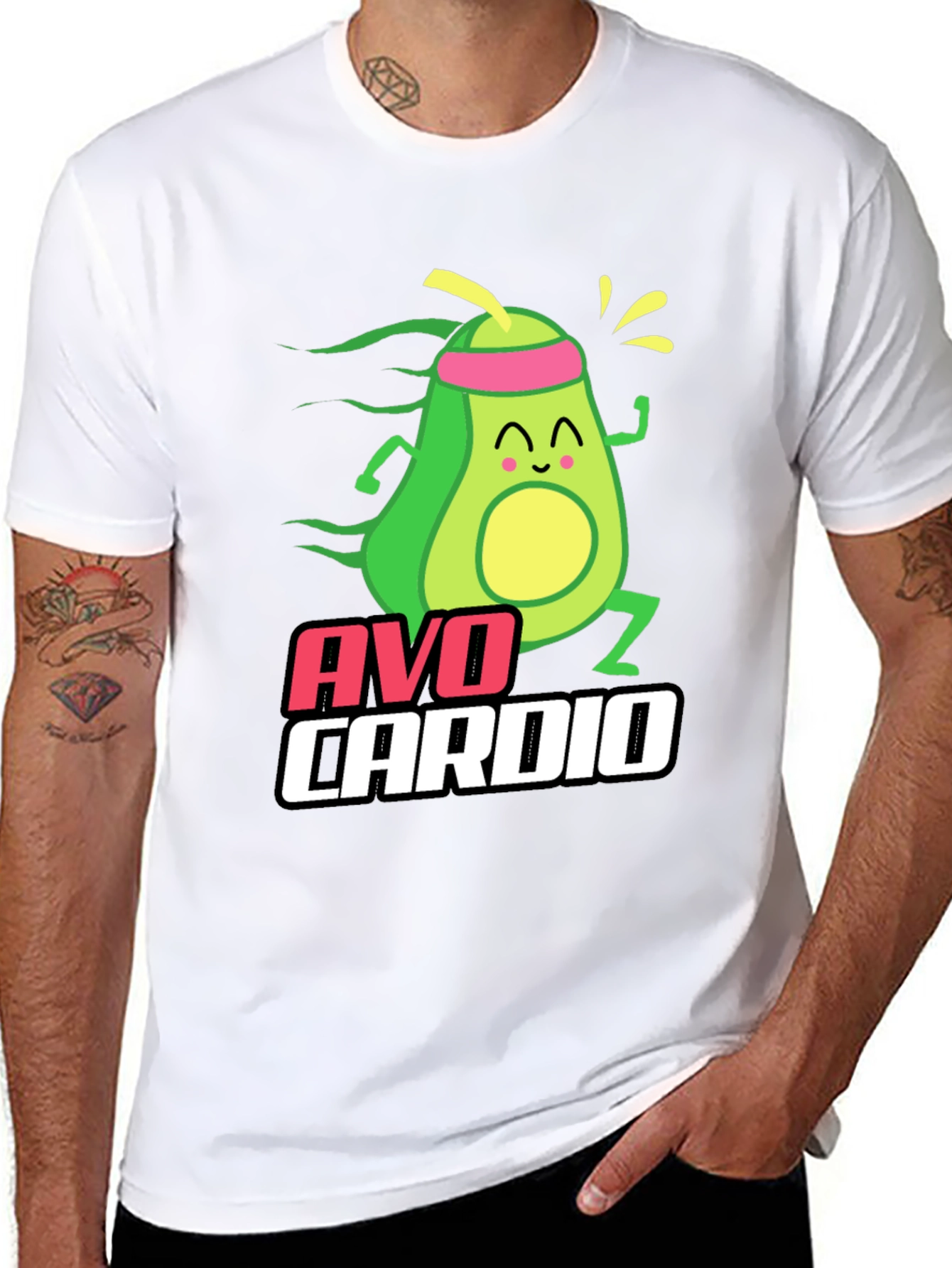 Avo Cardio T-Shirt: Avocado Fitness Fun!