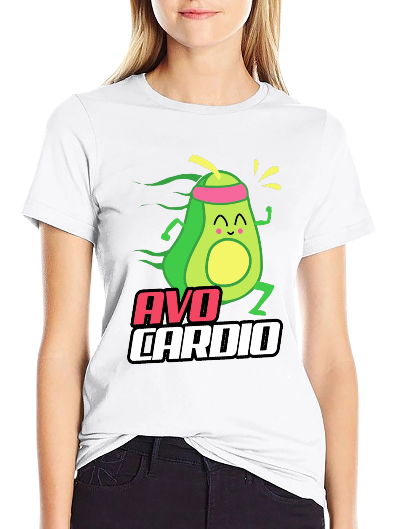 Avo Cardio T-Shirt: Avocado Fitness Fun!