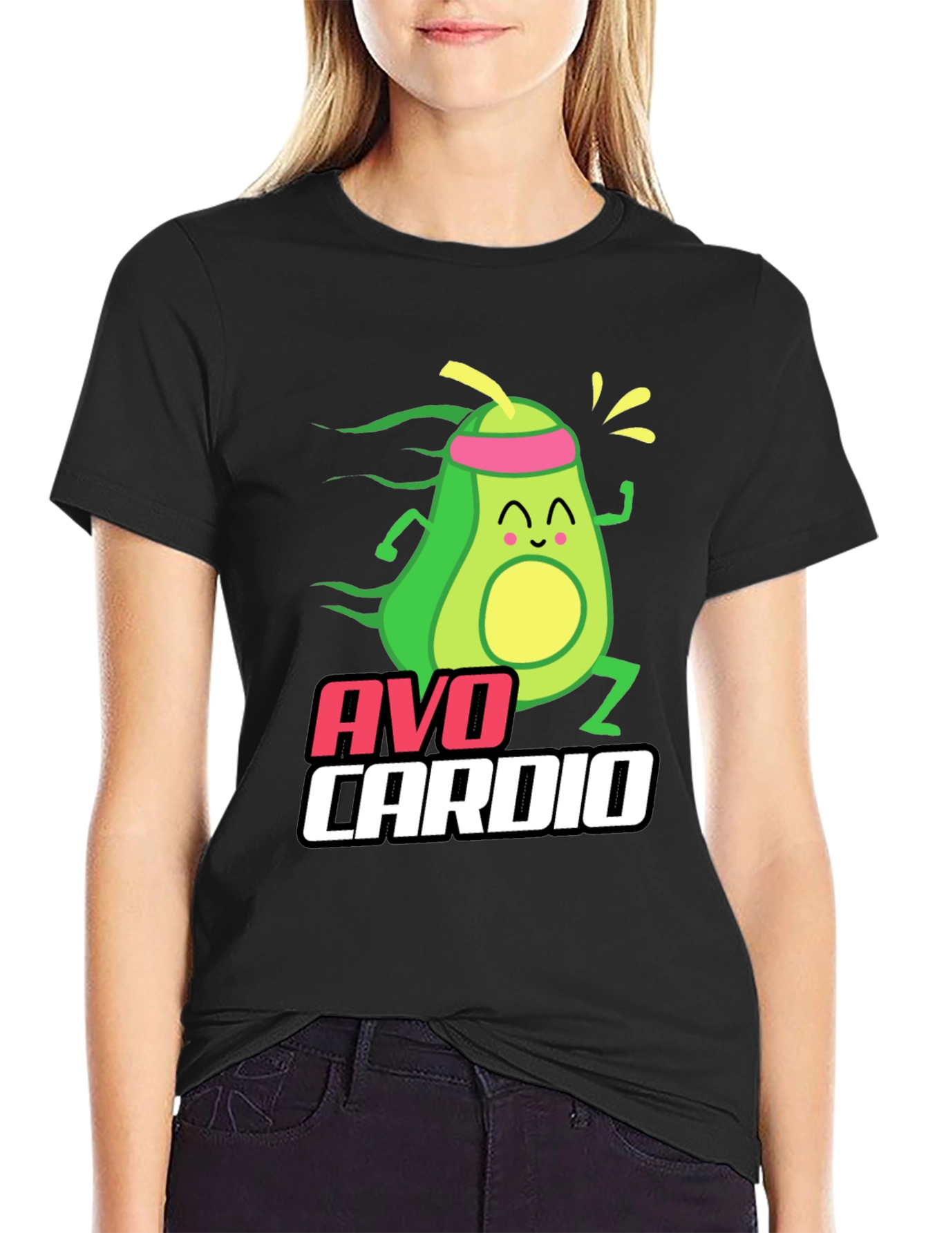 Avo Cardio T-Shirt: Avocado Fitness Fun!