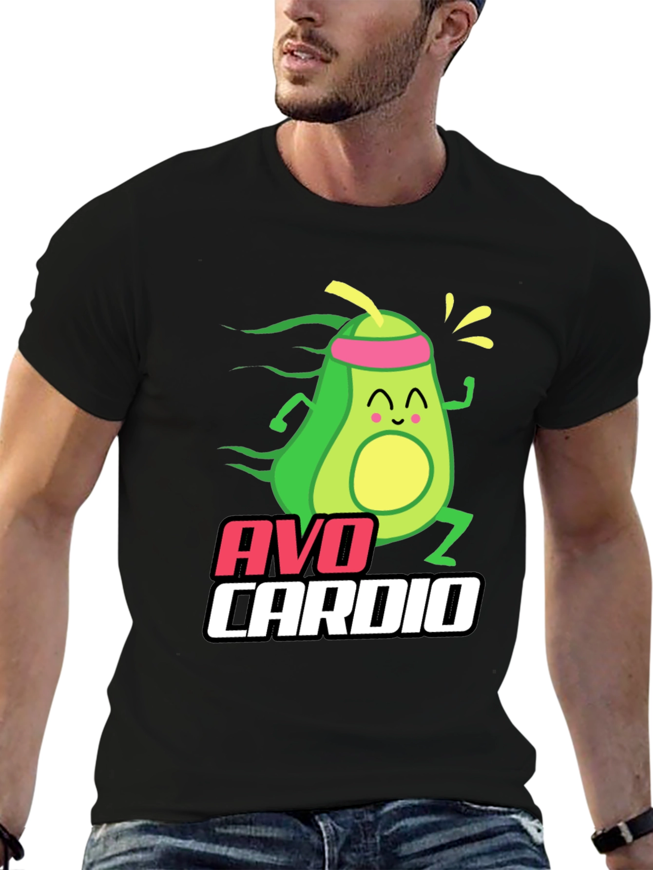Avo Cardio T-Shirt: Avocado Fitness Fun!