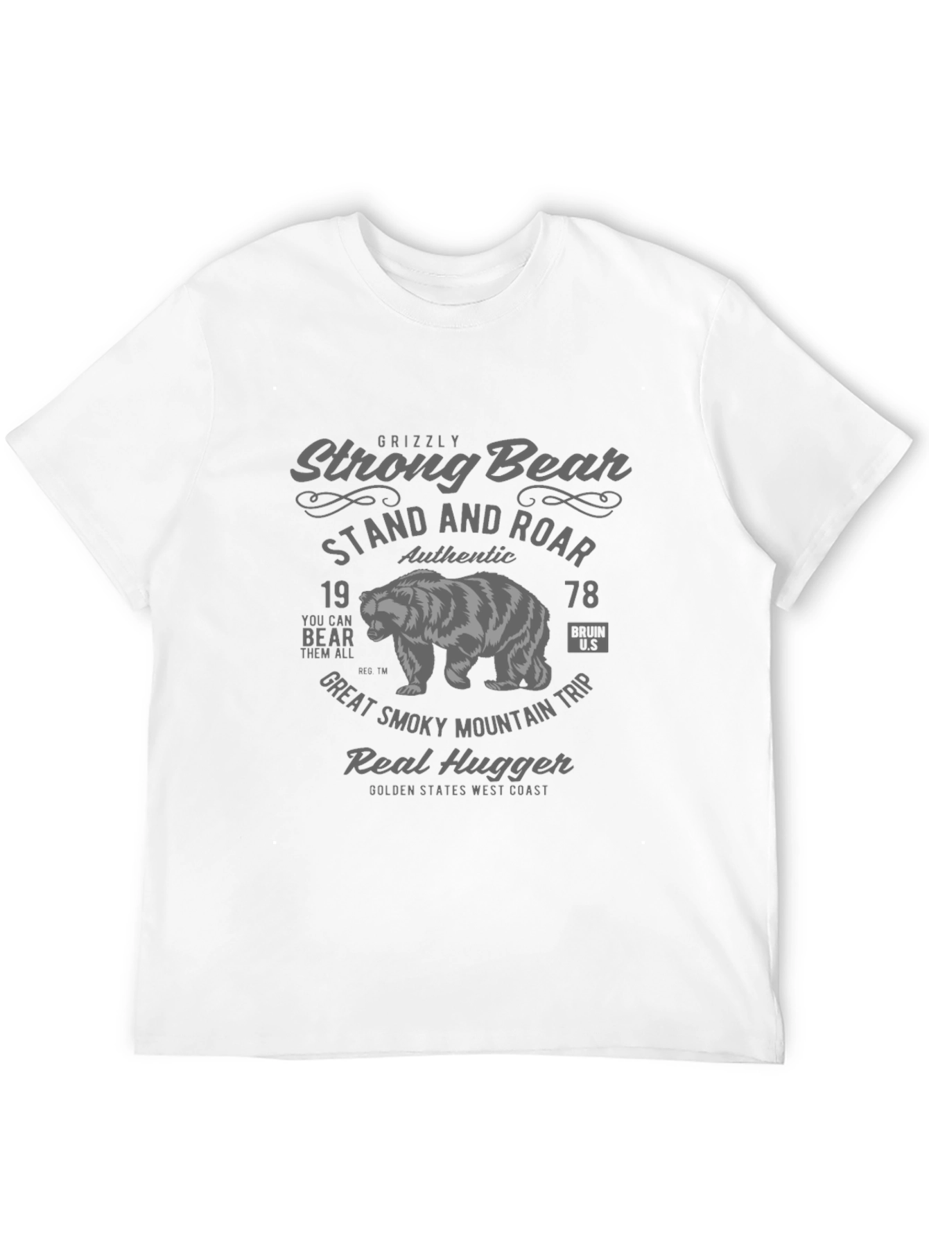 Grizzly Strong Bear Graphic T-Shirt