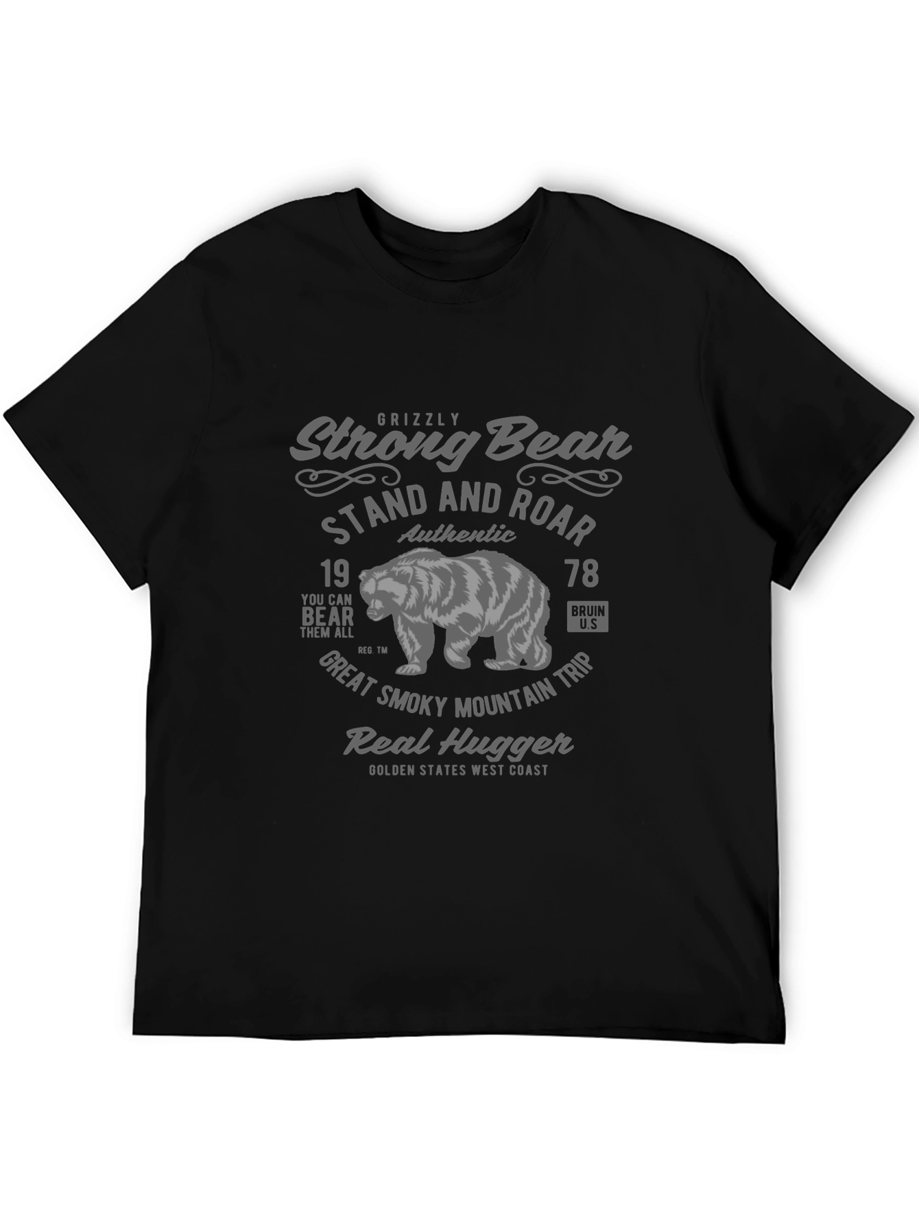 Grizzly Strong Bear Graphic T-Shirt