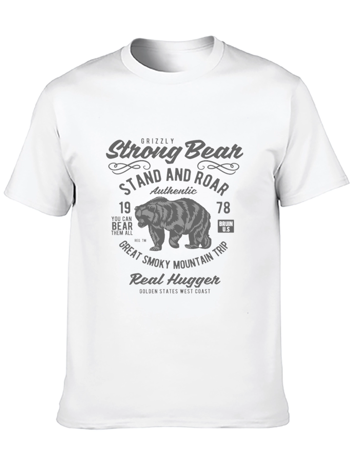 Grizzly Strong Bear Graphic T-Shirt