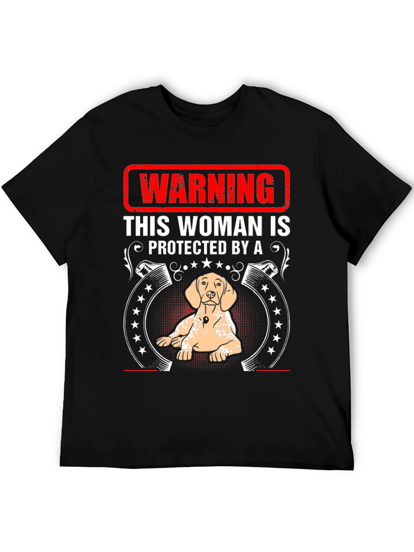 Warning This Woman is Protected by a Dog T-Shirt