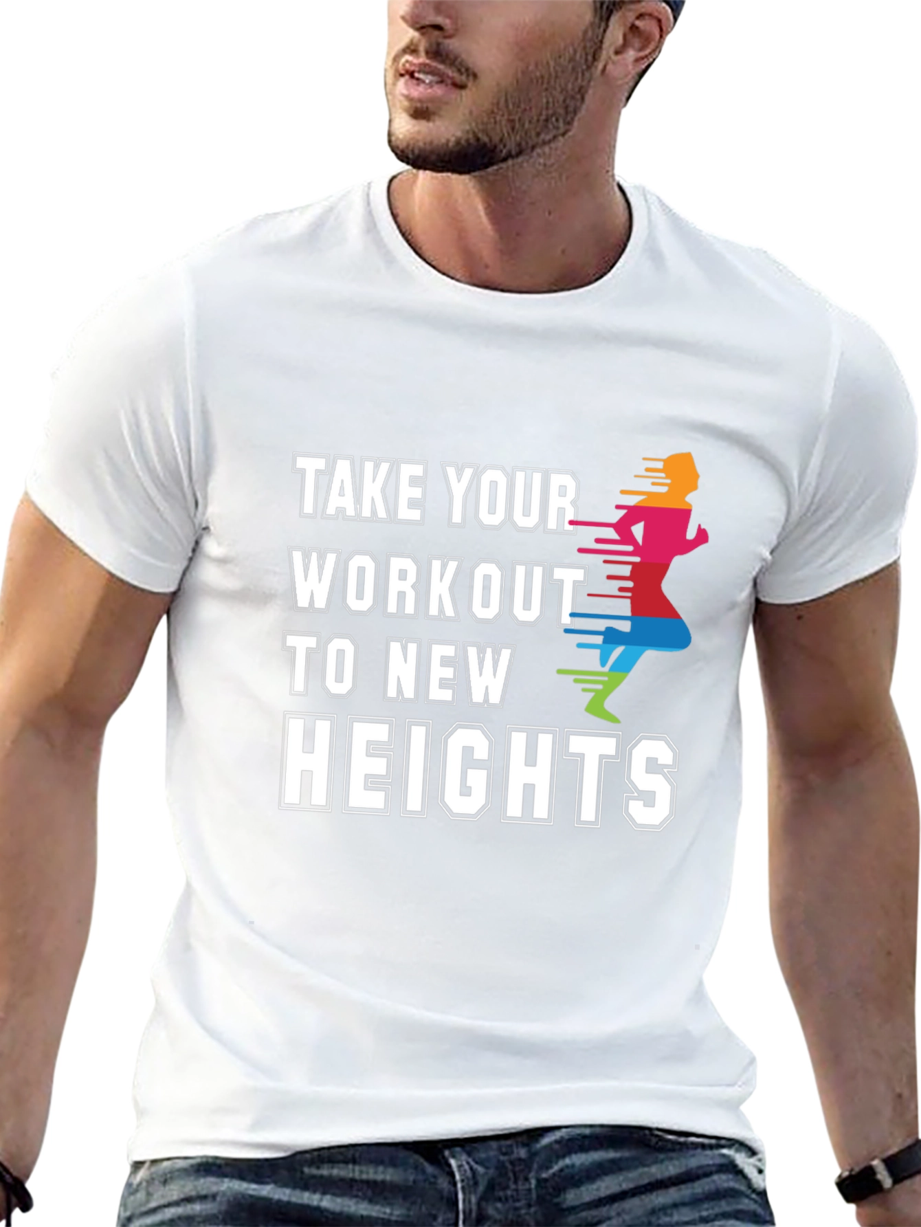 Workout to New Heights Graphic Tee