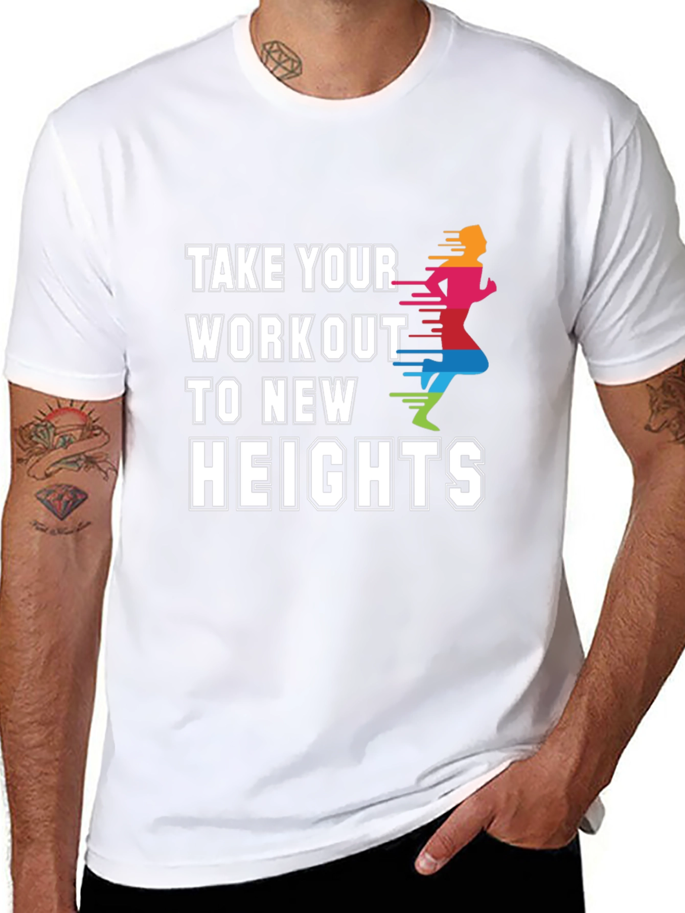 Workout to New Heights Graphic Tee