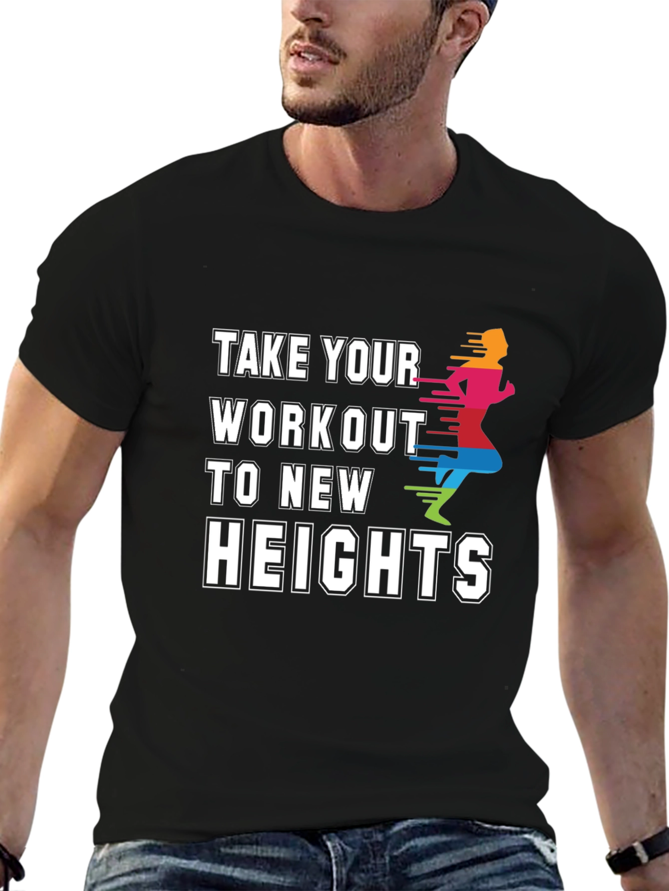 Workout to New Heights Graphic Tee
