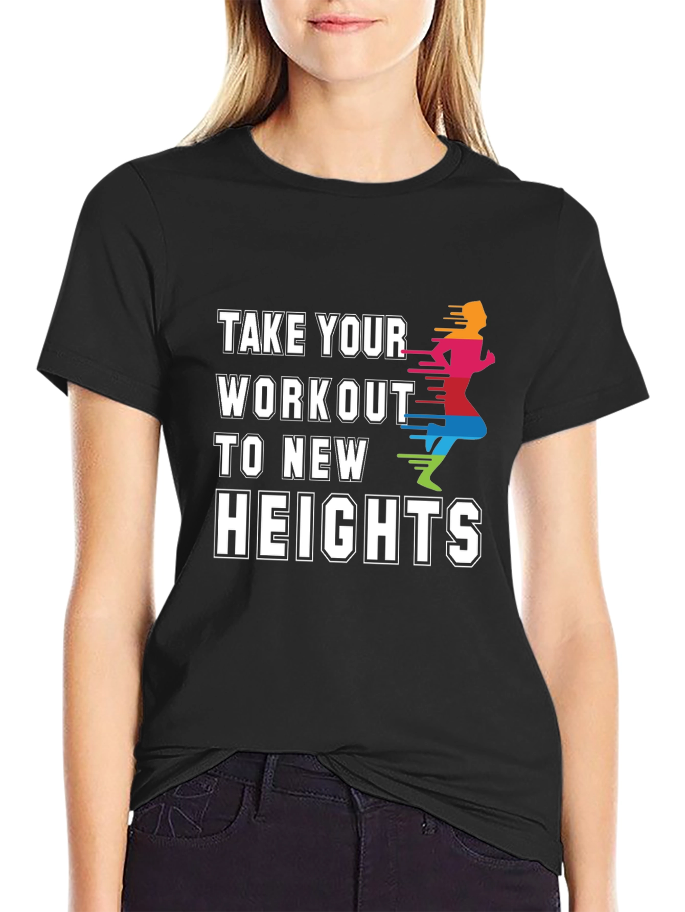 Workout to New Heights Graphic Tee