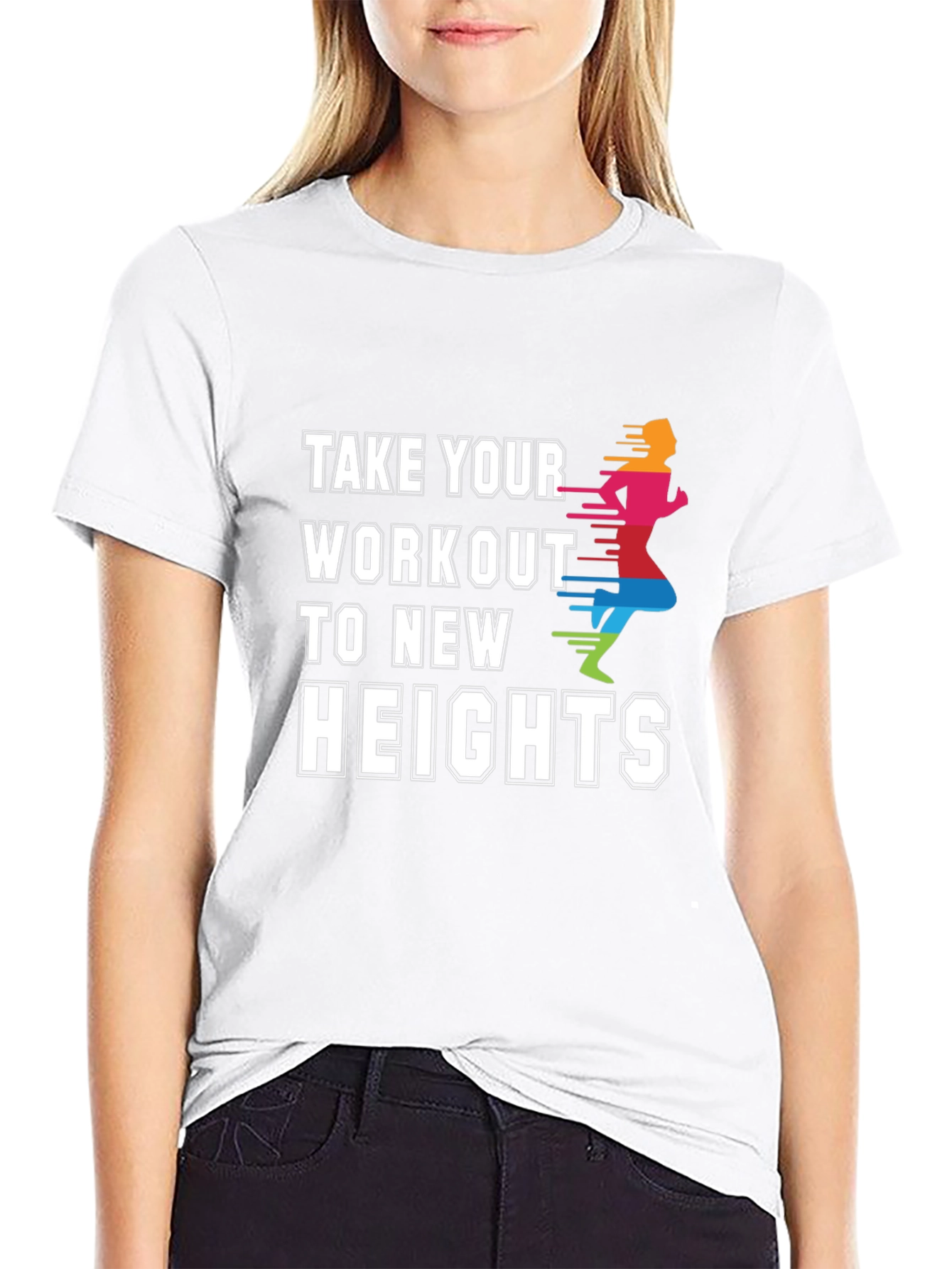 Workout to New Heights Graphic Tee