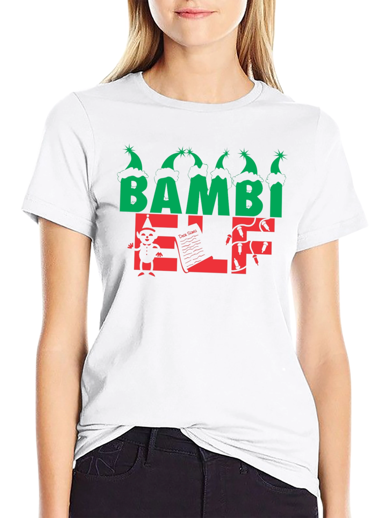 Bambi Elf Christmas T-Shirt - Holiday Gift
