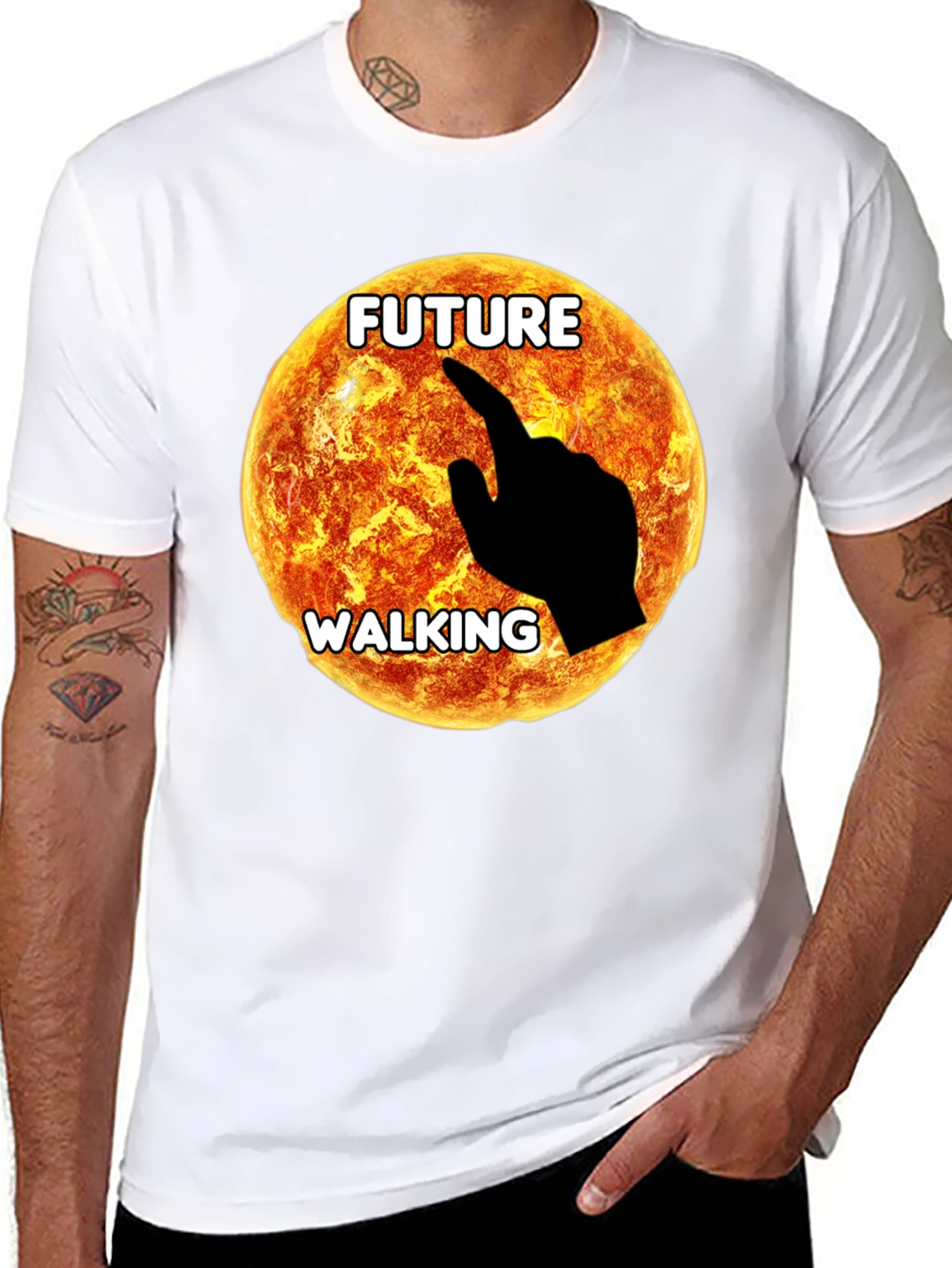 Future Walking Graphic T-Shirt