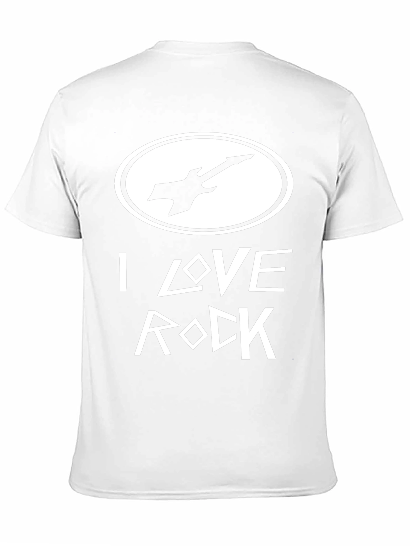 I Love Rock Black Graphic Tee