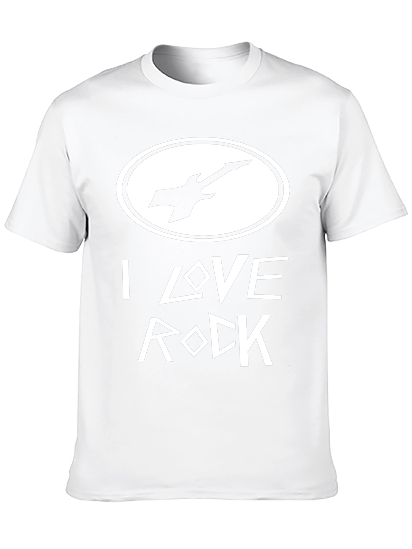 I Love Rock Black Graphic Tee