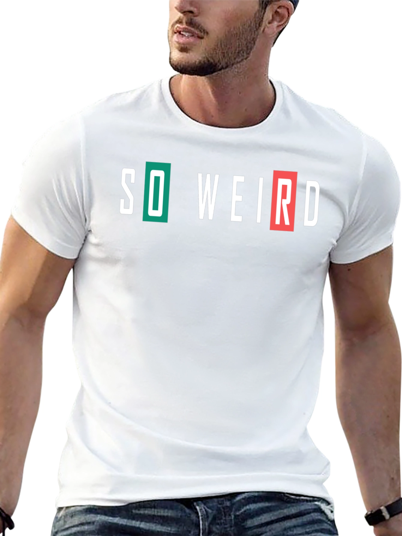 So Weird Graphic Tee - Mens Crew Neck T-Shirt
