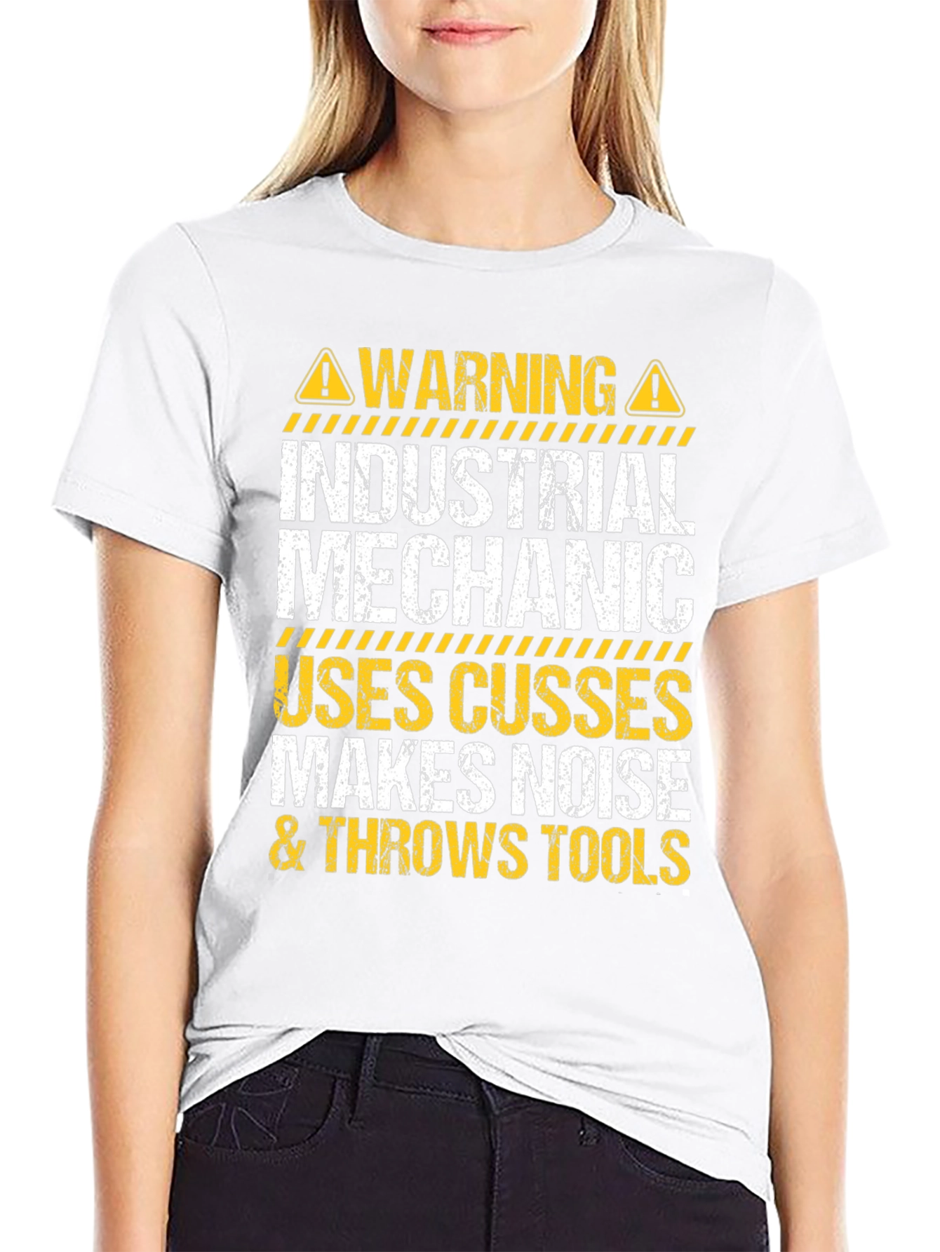 Industrial Mechanic Warning T-Shirt