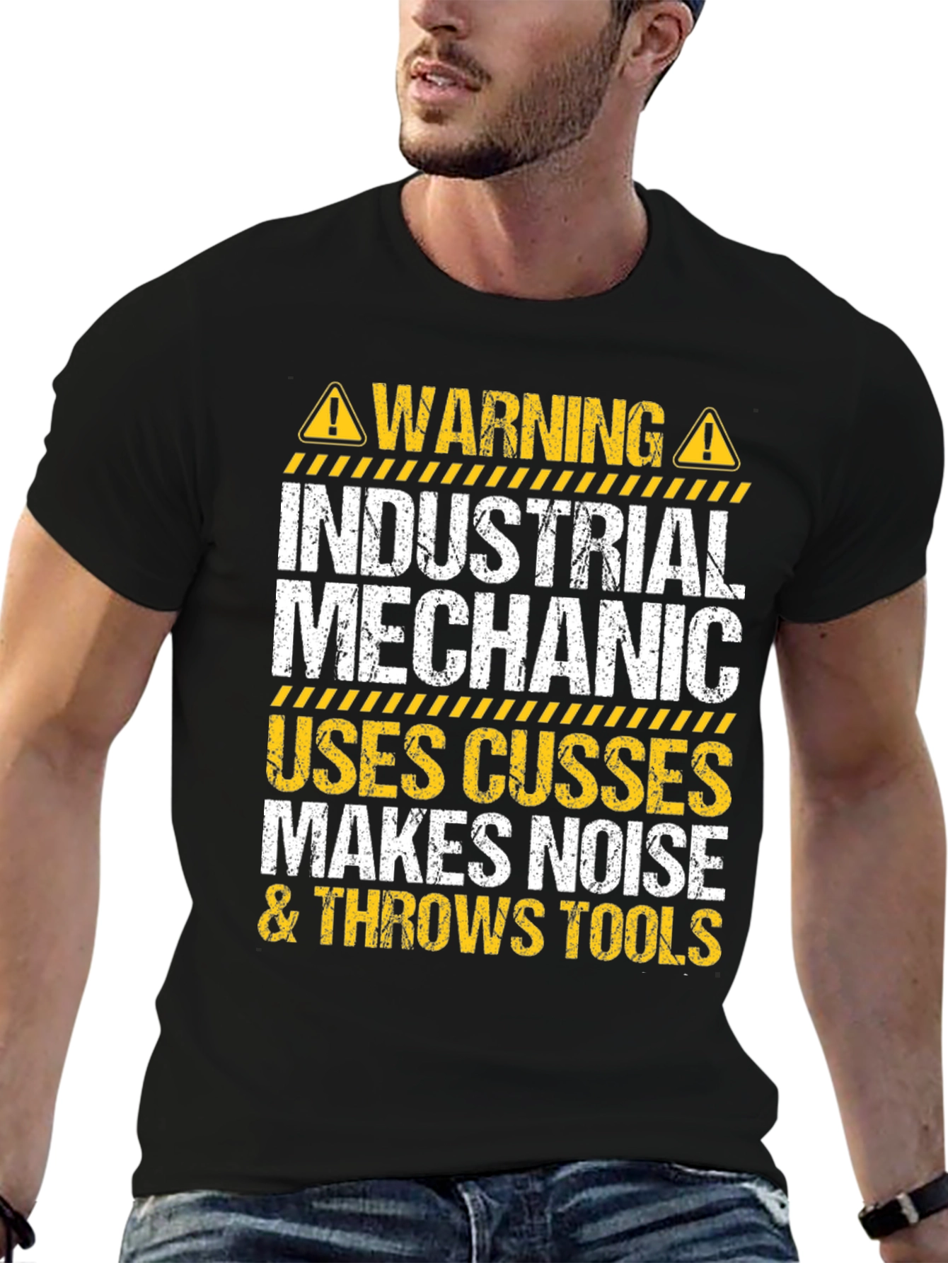 Industrial Mechanic Warning T-Shirt