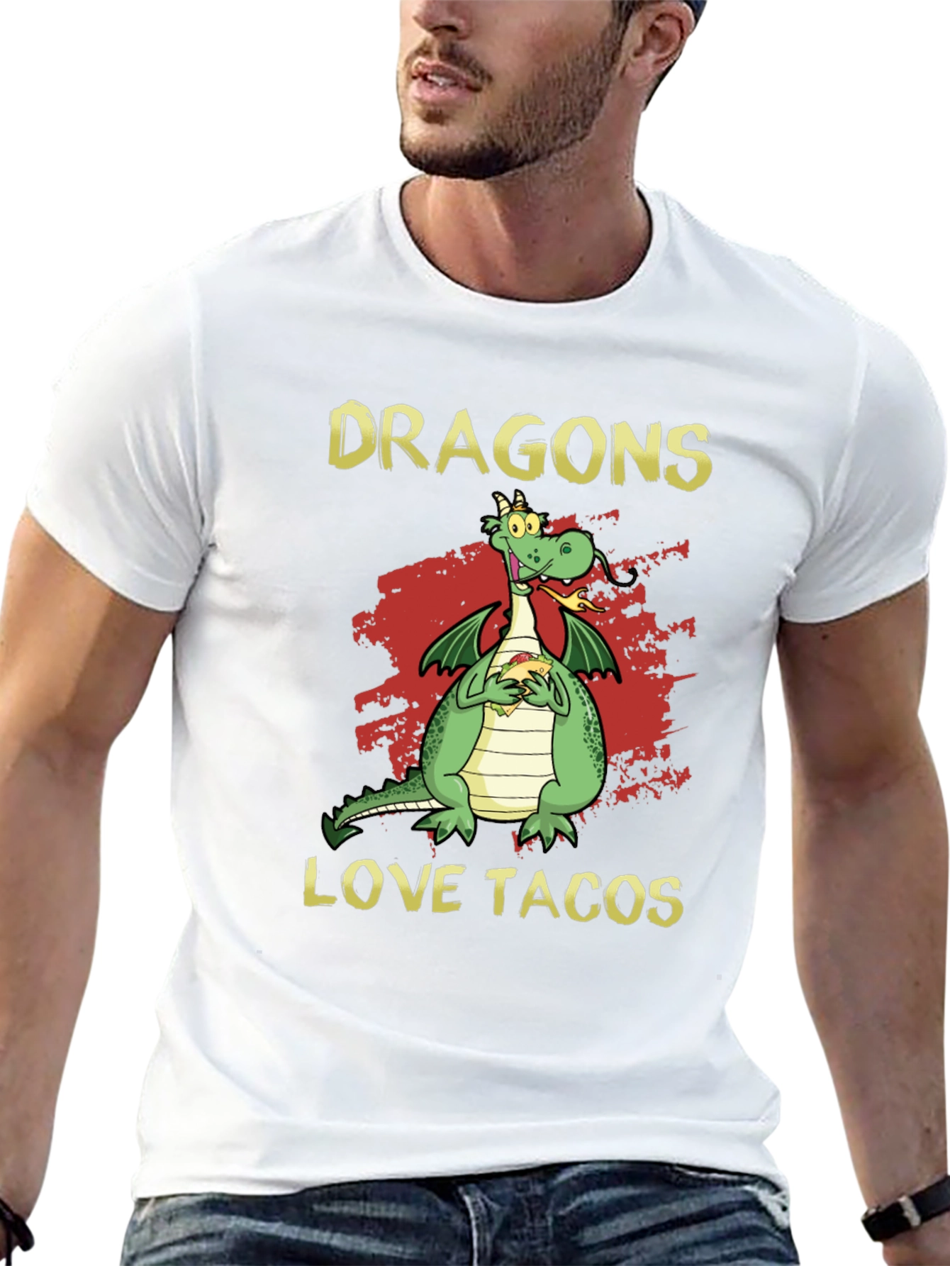 Dragons Love Tacos Graphic T-Shirt