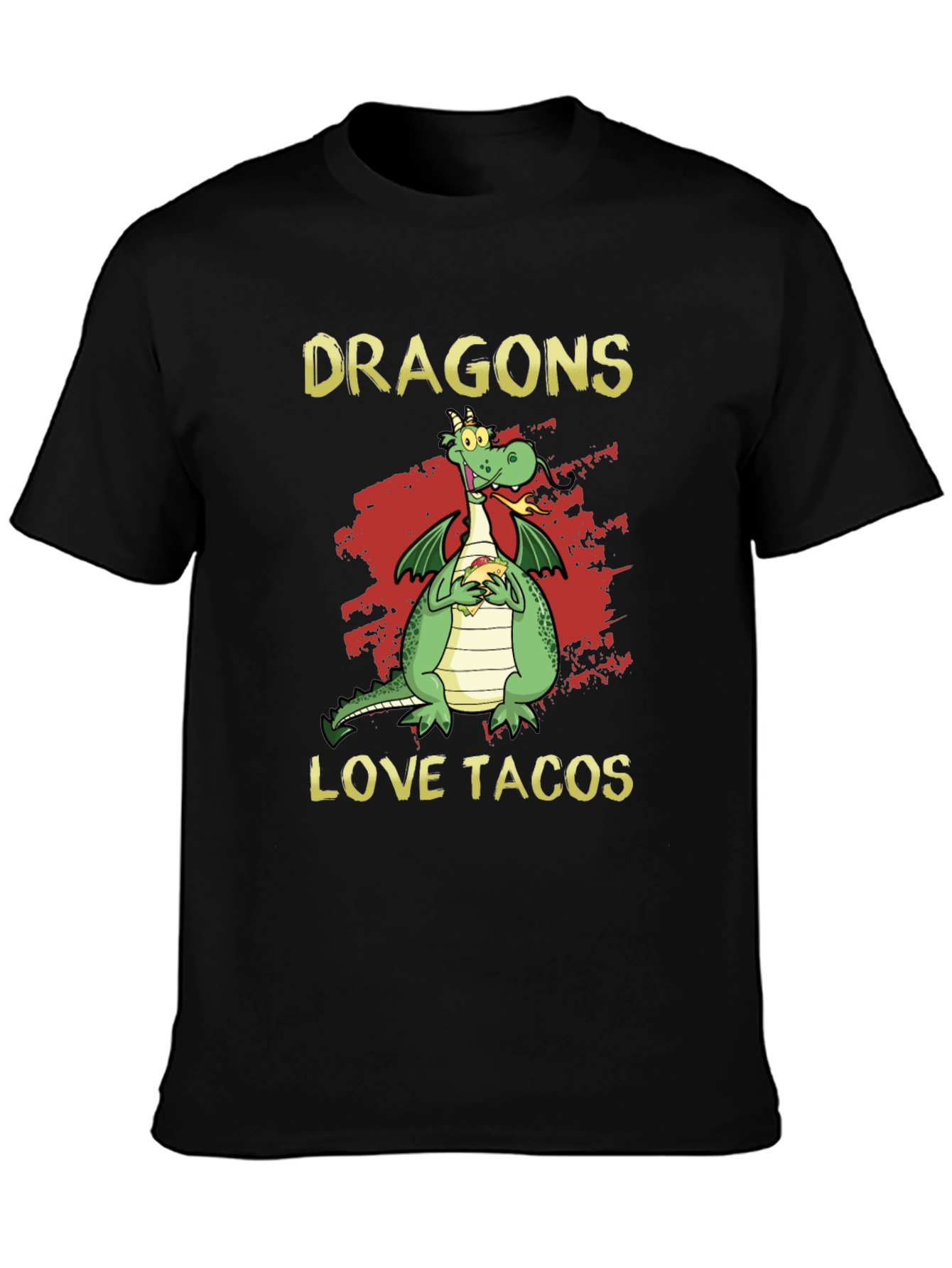 Dragons Love Tacos Graphic T-Shirt