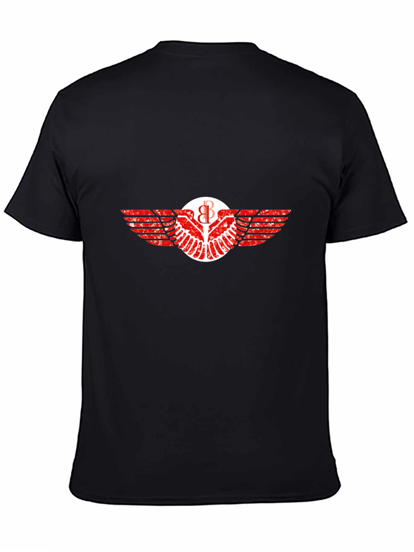 Graphic Tee: Winged Emblem Print