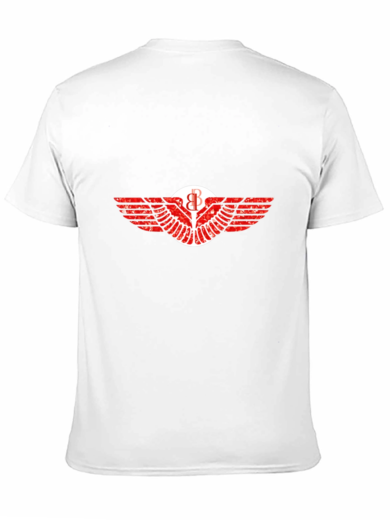 Graphic Tee: Winged Emblem Print
