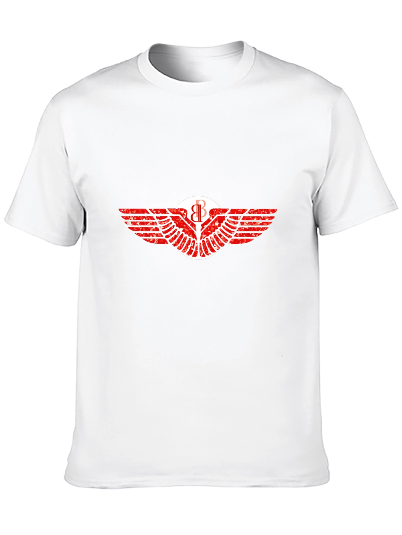Graphic Tee: Winged Emblem Print