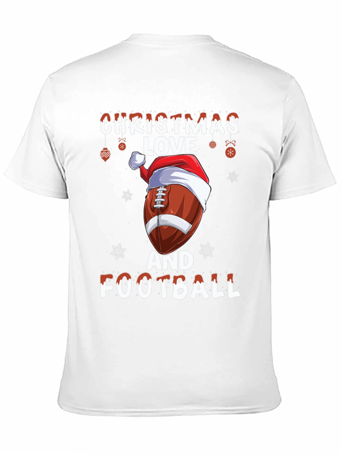 Christmas Football Love Graphic T-Shirt