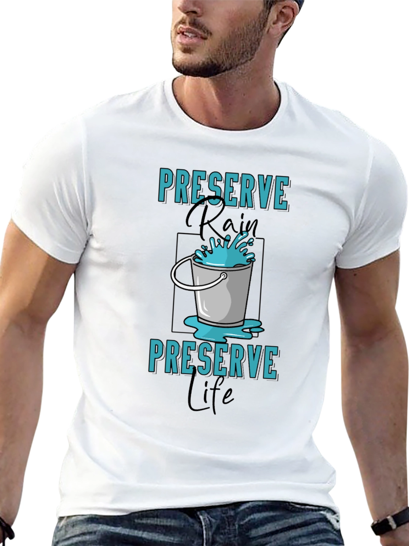 Preserve Rain T-Shirt - Environmental Awareness Tee