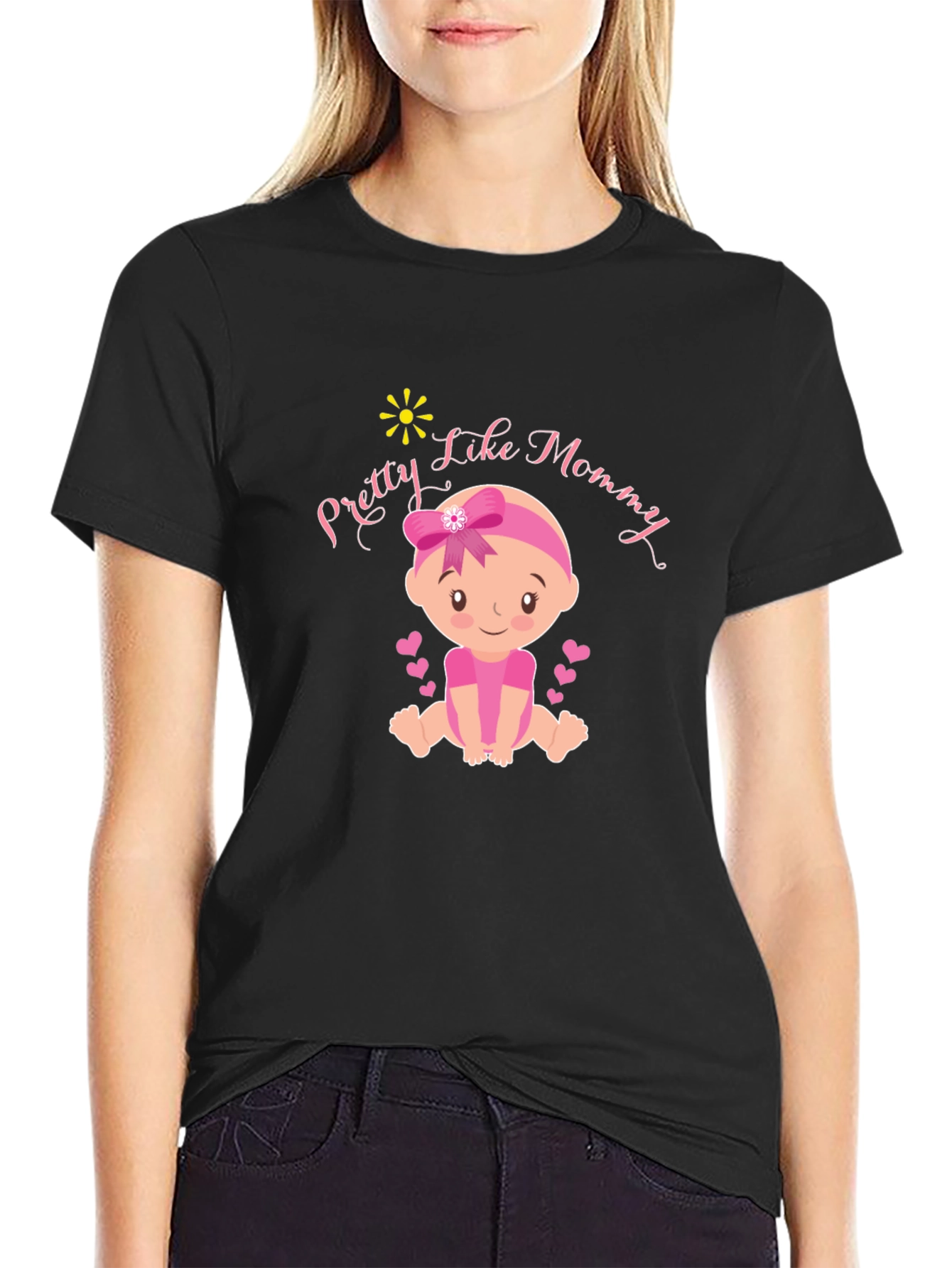 Pretty Like Mommy Baby Graphic T-Shirt