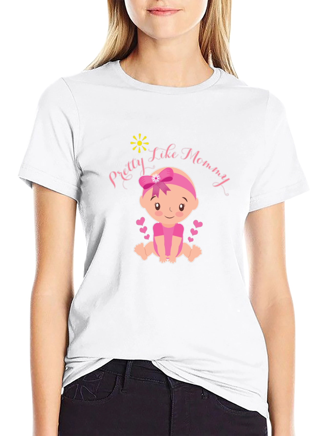 Pretty Like Mommy Baby Graphic T-Shirt