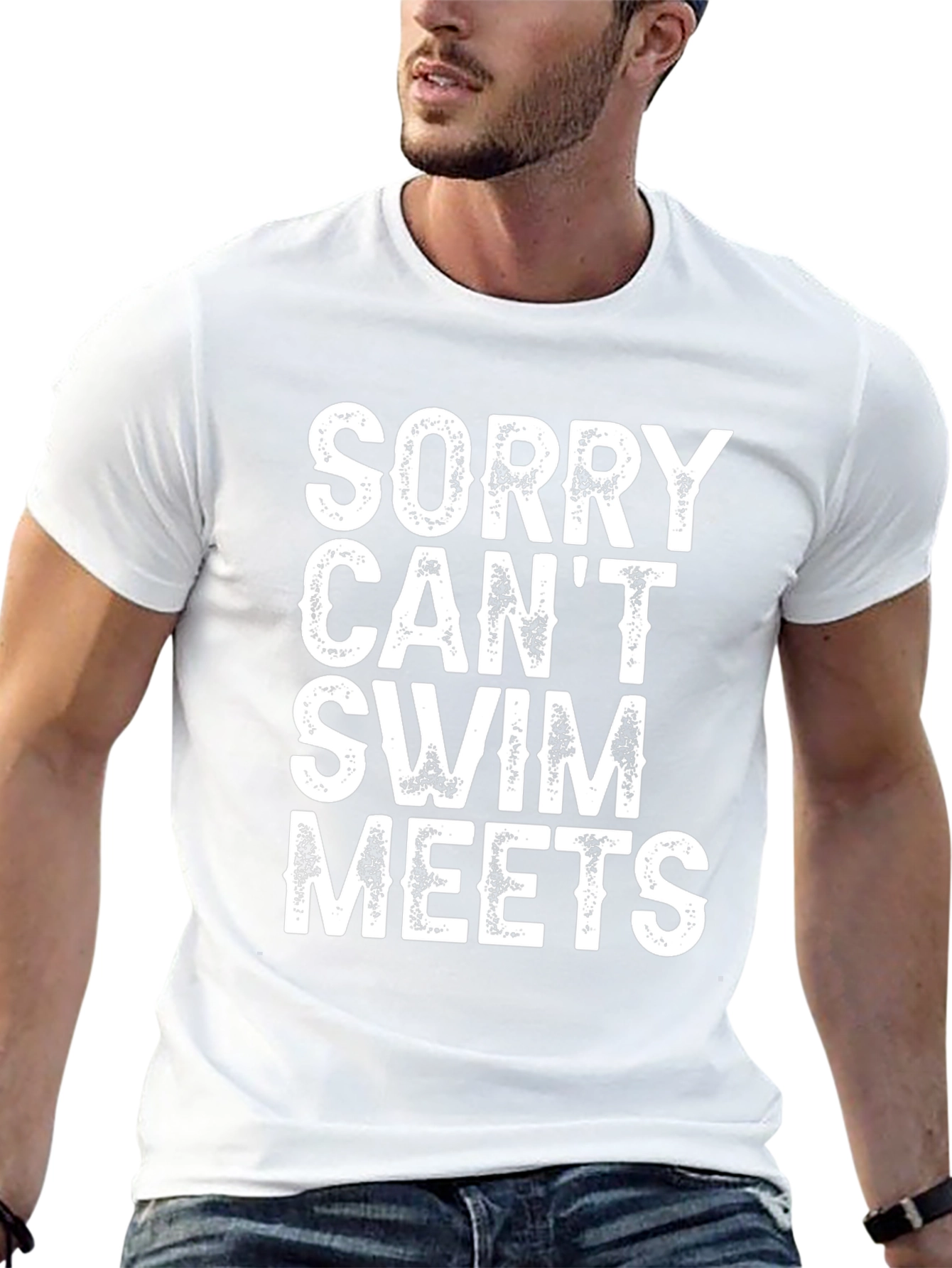 Funny Sorry Cant Swim Meets T-Shirt