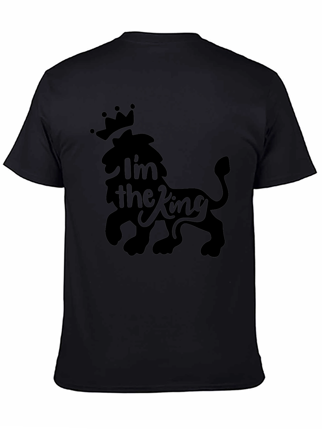 Im the King Lion Crown Mens Graphic Tee