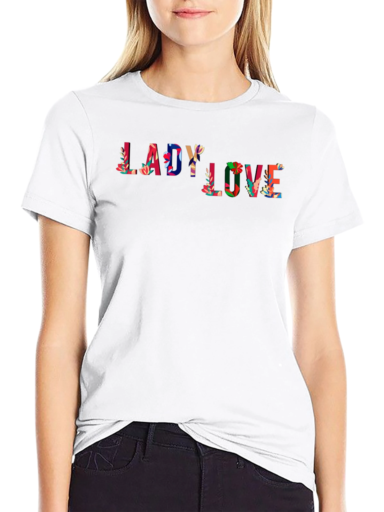 Lady Love Floral Graphic Tee
