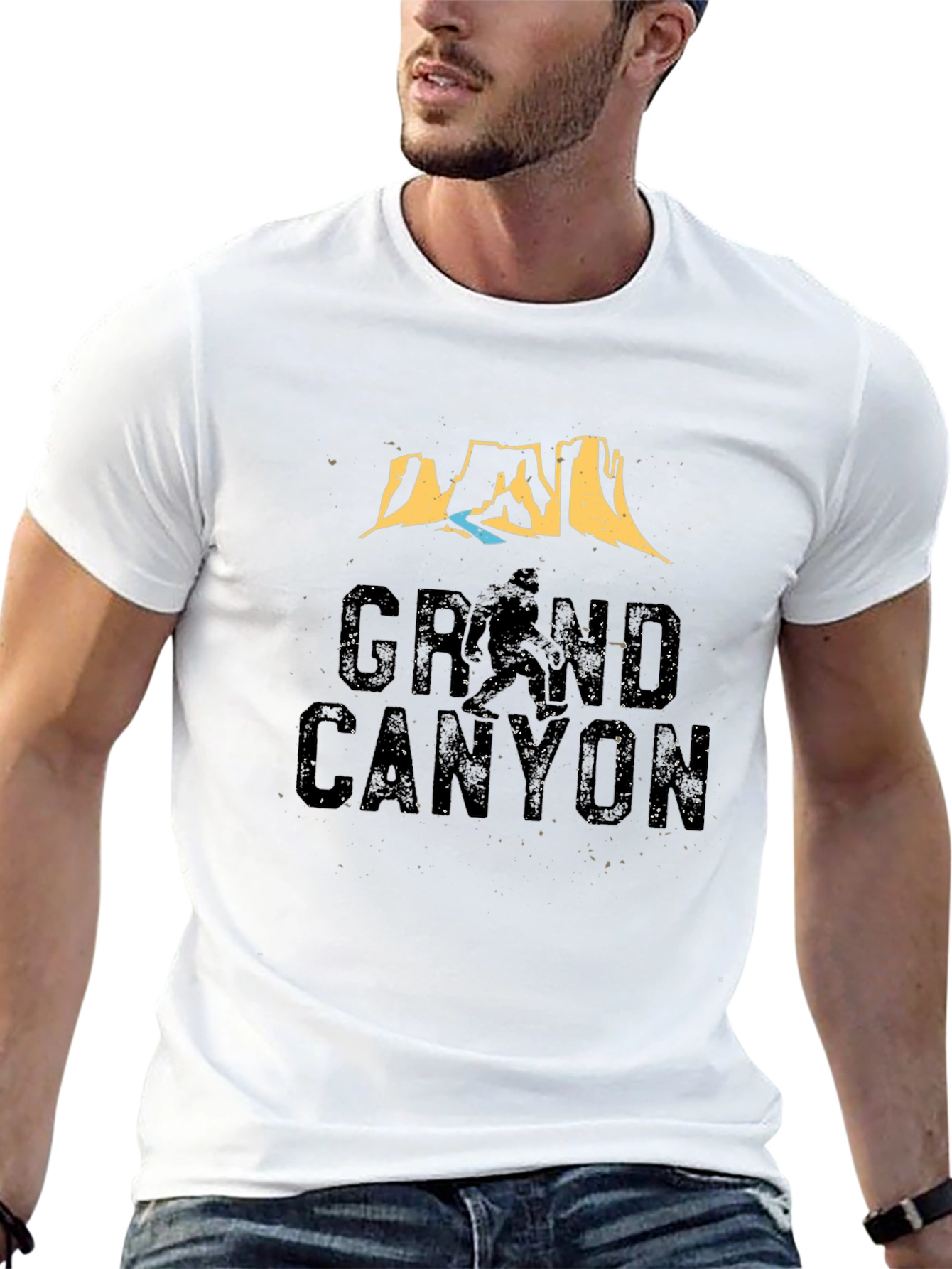Grand Canyon Graphic Tee - Black Casual T-Shirt