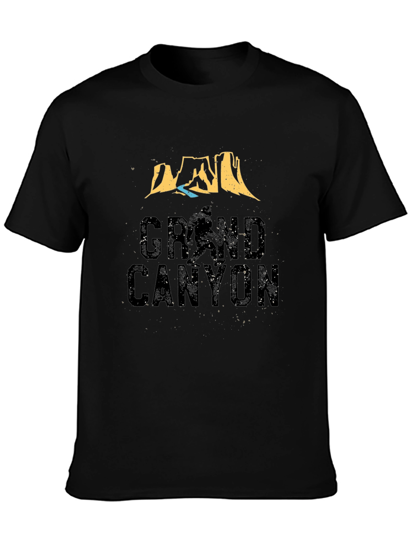 Grand Canyon Graphic Tee - Black Casual T-Shirt