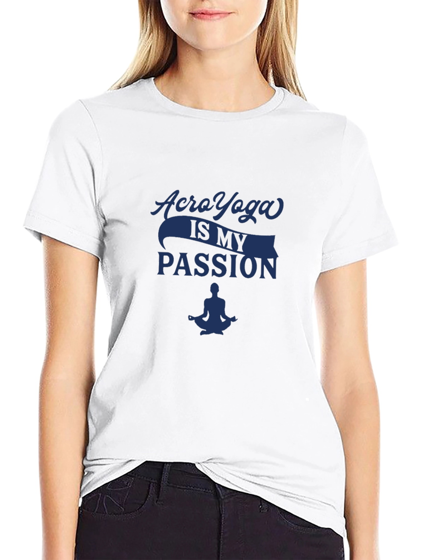 Acro Yoga Passion T-Shirt - Meditation Design