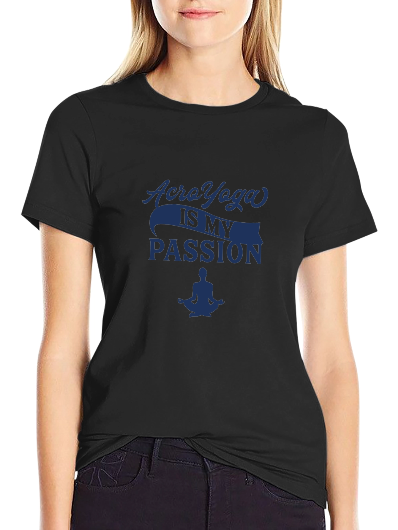 Acro Yoga Passion T-Shirt - Meditation Design