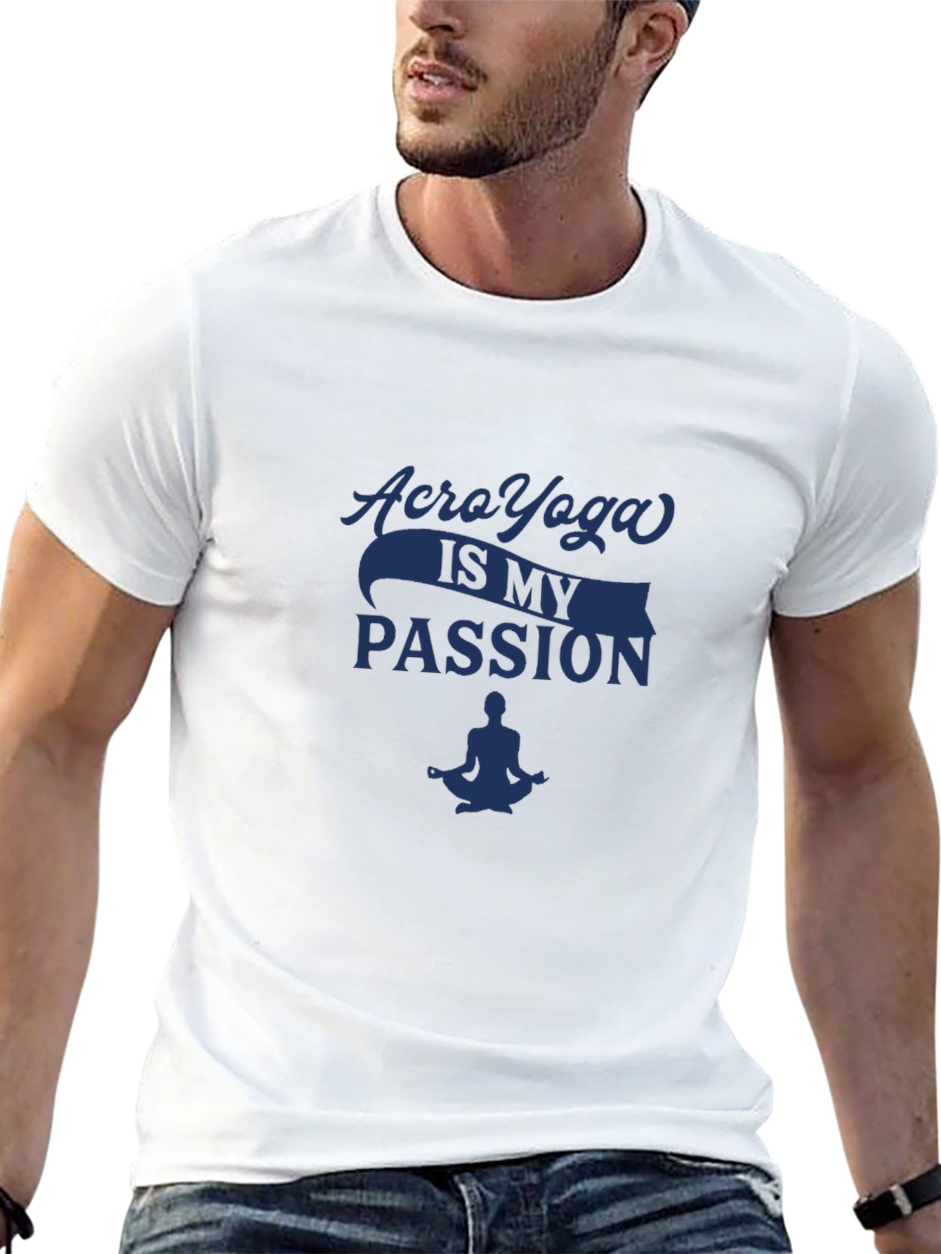 Acro Yoga Passion T-Shirt - Meditation Design